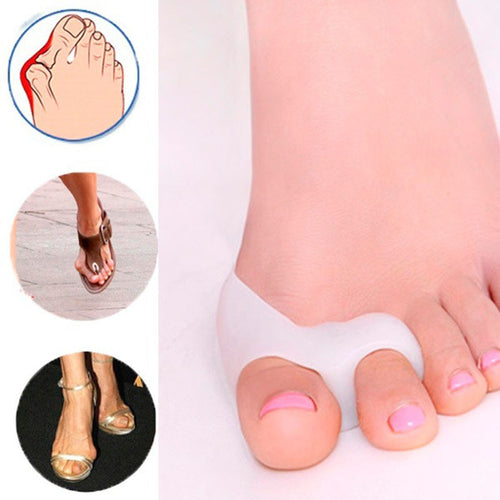 1 Pair Cushion Aid Silica Gel Toe Separator Stretchers Alignment Bunion Pain Relief