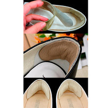 1 Pair Foot Care Cushion Insole Liner High Heel Shoes Back Leather Pad