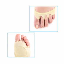 1 Pair Nursing Pad Open Toe Socks Women Men Foot Care Soft Pad Sweat Absorber Invisible