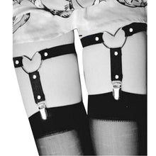 1 Pairs PU Garter Belts Sexy Ladies Elasticity Harness Heart Leg Chain Garter Belts Cosplay Tool Sous Vetement Femme Sexy#112