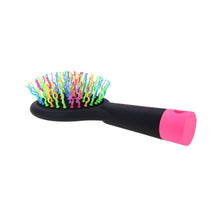 1 Piece Hot Selling Rainbow Volume Anti-static Magic Hair Curl Straight Massage Comb Brush Styling Tools With Mirror