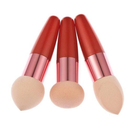 10.5x7cm Length 3PC Women Cosmetic Liquid Cream Foundation Concealer Sponge Lollipop Brush sponge makeup Anne