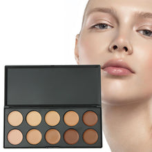 10 Color Concealer Cream Base Disc Foundation Cream Concealer Cover Plate Black Eye