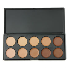 10 Color Concealer Cream Base Disc Foundation Cream Concealer Cover Plate Black Eye