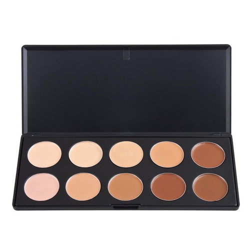 10 Color Makeup Concealer Professional Palette Camouflage Matte Facial Primer Makeup Cosmetic Foundation Base Make Up