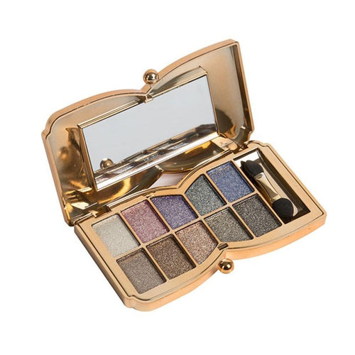 10 Colors Shimmer Eyeshadow Eye Shadow Palette Makeup Cosmetic Set quite pigmented and vibrant Anne
