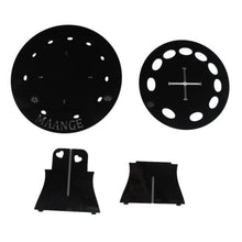 10 Hole Oval Makeup brushes Holder Drying Rack Organizer Cosmetic Shelf Tools Black