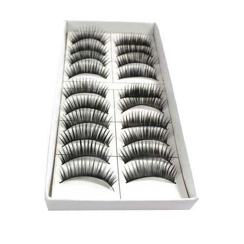10 Pair Thick Long False Eyelashes Eye Lashes Makeup