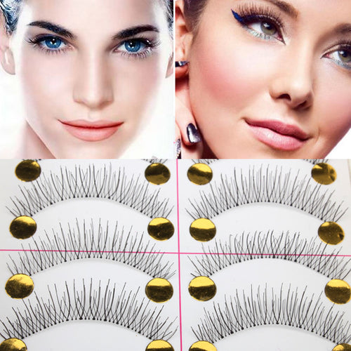 10 Pairs False Eyelashes Natural Long Thick Fake Charming Eyes Makeup Tool
