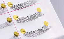 10 Pairs Hand Made Natural Long Plastic Black Terrier Makeup False Eyelashes Eye Lashes Extension For Party Nude Look