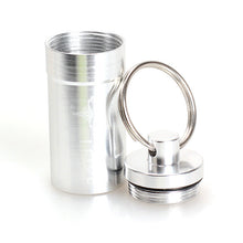 10 Pcs Pill Medicine Box Case Bottle Holder Aluminum Container Keychain