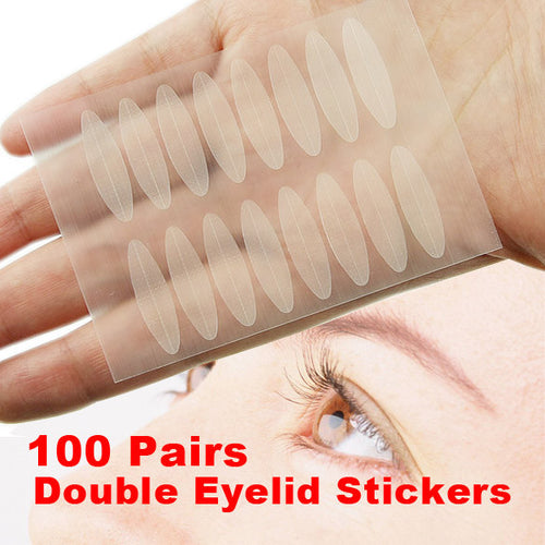 100 Pairs Eye Talk Double Eyelid Technical Eye Tapes Makeup Stickers