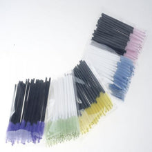 100 Pieces Multicolor Disposable Eyelash Mascara Brushes Makeup Brush Kit hard plastic Material eye makeup tools 2017 Anne