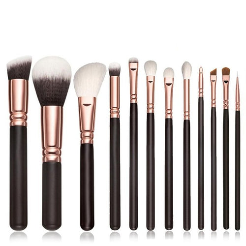 100% brand new and high quality 12PCS Makeup Brushes Cosmetic Set Eyeshadow Brush Blusher Cosmetic Tools blush Anne