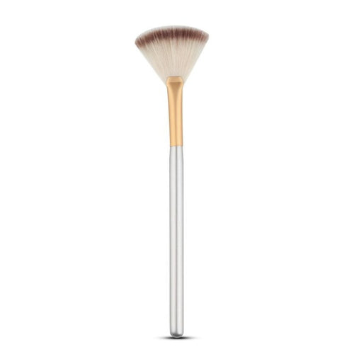 100% new and high quality! 1Pc Fan Brush Portable Slim Professional Makeup Brush Artificial Fiber Material Anne