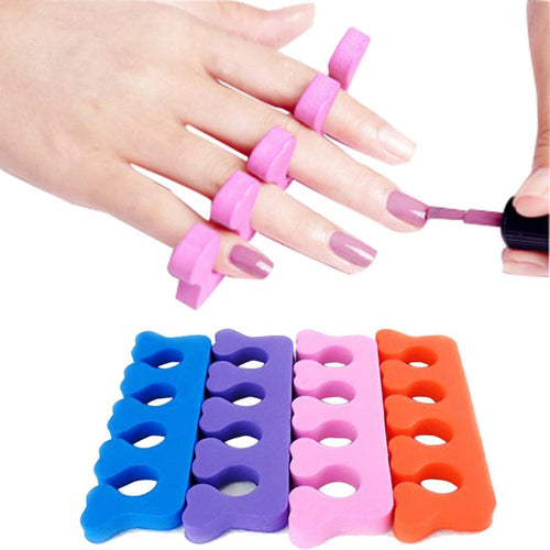 100 pcs Soft Finger Toe Separator Tool Nail Art Pedicure Manicure Nail art Tool Soft plastic material Material Anne