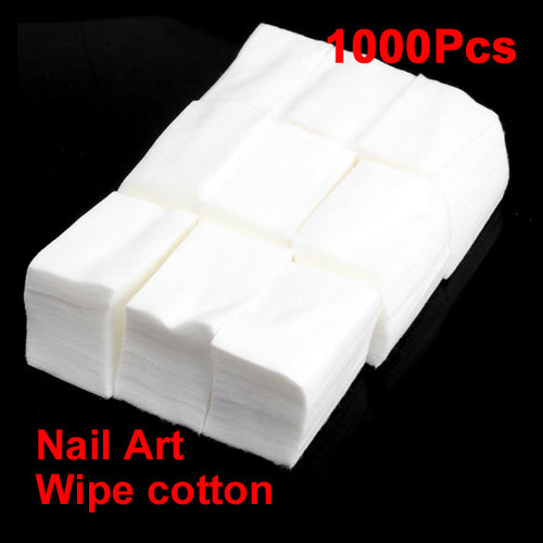 1000 Wipe Cotton Wipes For Nail Art Makeup Polish Acrylic Gel Tips Remover white