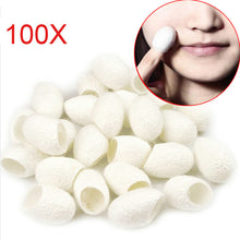 100Pcs Organic Natural Silk Cocoons Silkworm Balls Facial Skin Care Scrub Purifying Acne Anti Aging Whitening