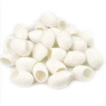 100Pcs Organic Natural Silk Cocoons Silkworm Balls Facial Skin Care Scrub Purifying Acne Anti Aging Whitening