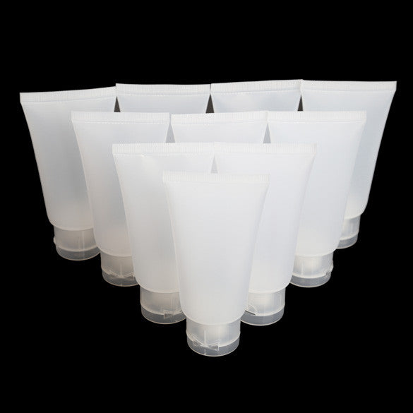 10PCS Dull Polish Empty Cosmetic Soft Tube 100g Makeup Container Portable