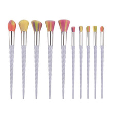 10PCS MINI Make Up Foundation Eyebrow Eyeliner Blush Cosmetic Concealer Brushes Suitable for professional use or home use 2017