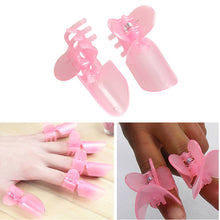 10PCS Plastic Nail Art Design Tips Cover Polish Shield Protector Clip Set Pink