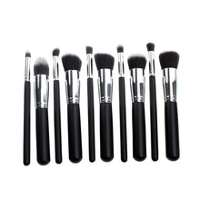 10PCS Synthetic Make Up Brush Set Cosmetics Foundation Blending Blush Eyeliner Face Powder Brush Makeup Brush Kit