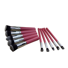 10PCS Synthetic Make Up Brush Set Cosmetics Foundation Blending Blush Eyeliner Face Powder Brush Makeup Brush Kit