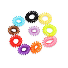 10Pcs Magic Fashion PlasticTelephone Line Hair Ties Hair Bands Hot Sale
