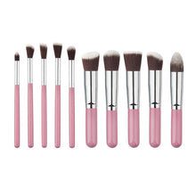 10Pcs Mini Cosmetic Makeup Tool Brushes Set Powder Eyeshadow Blush Brush Cosmetics Kit 6 Colors