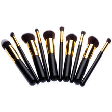 10Pcs Professional Cosmetic Makeup Tool Powder Eyeshadow Blush Brushes Set 2 color