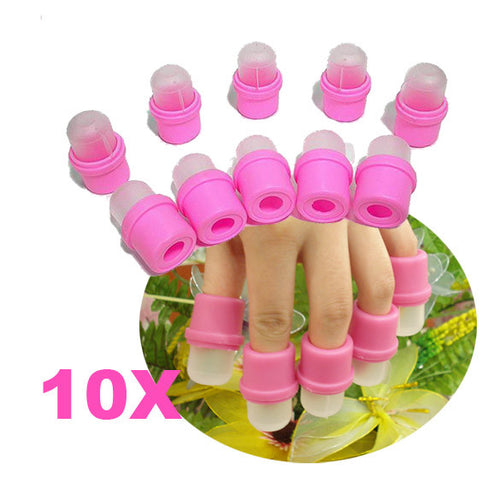 10Pcs Wearable Nail Soak Soaker Polish Remover DIY Tip Set Hot Sale