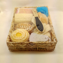 10pcs Exfoliating SPA Clean Body Showering Body Wash Bath Ball Massage Comb Sponge Pumice Stone Box Set