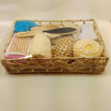 10pcs Exfoliating SPA Clean Body Showering Body Wash Bath Ball Massage Comb Sponge Pumice Stone Box Set