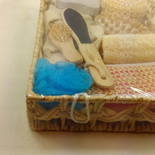 10pcs Exfoliating SPA Clean Body Showering Body Wash Bath Ball Massage Comb Sponge Pumice Stone Box Set