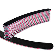 10pcs Professional Nail Files Buffer Buffing Slim Crescent Grit Sandpaper Professional Slim Sandpaper Nail File Anne