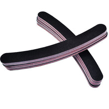 10pcs Professional Nail Files Buffer Buffing Slim Crescent Grit Sandpaper Professional Slim Sandpaper Nail File Anne