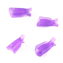 10pcs Wearable Acrylic Nail Clip Nail Polish Removers Plastic Nail Art Soaker Caps Clip UV Gel Tool Resurrection Clip