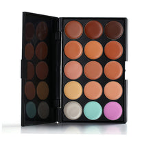 11pcs Makeup Brush Set Cosmetics Tools Powder Blush Make Up Brushes+15 Concealer Camouflage Facial Cream Neutral Palette