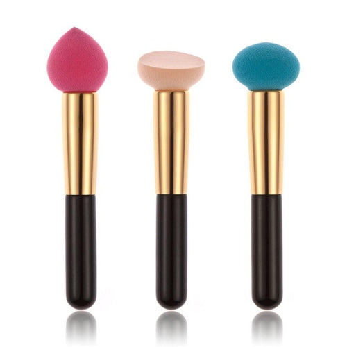 12.5 X13.5cm As shown here Women Cosmetic Liquid Cream Foundation Concealer Sponge Lollipop Brush foundation brush 2017