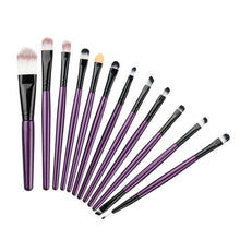 12 Pcs Eyeshadow Eyeliner Brush Blending Pencil Foundation Eye Shadow Makeup Brushes