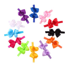 12Pcs Hair Bows Elastic Hair Bands Photography Flower Bowknot Hair Accesories Hair Decoration Elastique Cheveux#121
