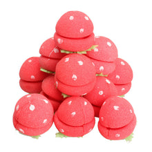 12Pcs Sponge Strawberry Balls Hair Rollers Curlers DIY Hairdressing Tool