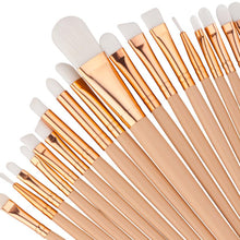 15.5*10*1.5 cm 20PCS Make Up Foundation Eyebrow Eyeliner Blush Cosmetic Concealer Brushes Used with Powder maquillage Anne