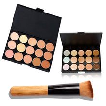 15 Color Fashion Women Professional Makeup Cosmetic Contour Concealer Palette Make Up+Concealer Brush