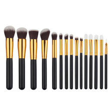 15pcs Makeup Brushes Powder Foundation Eyeshadow Concealer Eyeliner Lip Brush Tool Premium Kit Set