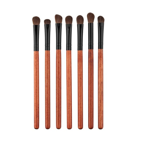 16.5*4*0.7 cm Horse hair 7Pcs Cosmetic Eyebrow Eyeshadow Brush Makeup Brush Sets Kits Tools trousse Anne