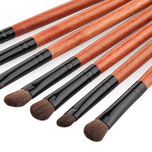 16.5*4*0.7 cm Horse hair 7Pcs Cosmetic Eyebrow Eyeshadow Brush Makeup Brush Sets Kits Tools trousse Anne