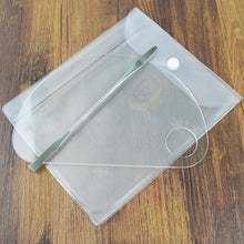 16cmX10.5cm 1set Stainless steel Material Nail Art Palette Cosmetic Mixing Palette Set Ring Manicure Nail Tool Anne