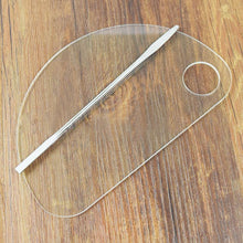 16cmX10.5cm 1set Stainless steel Material Nail Art Palette Cosmetic Mixing Palette Set Ring Manicure Nail Tool Anne